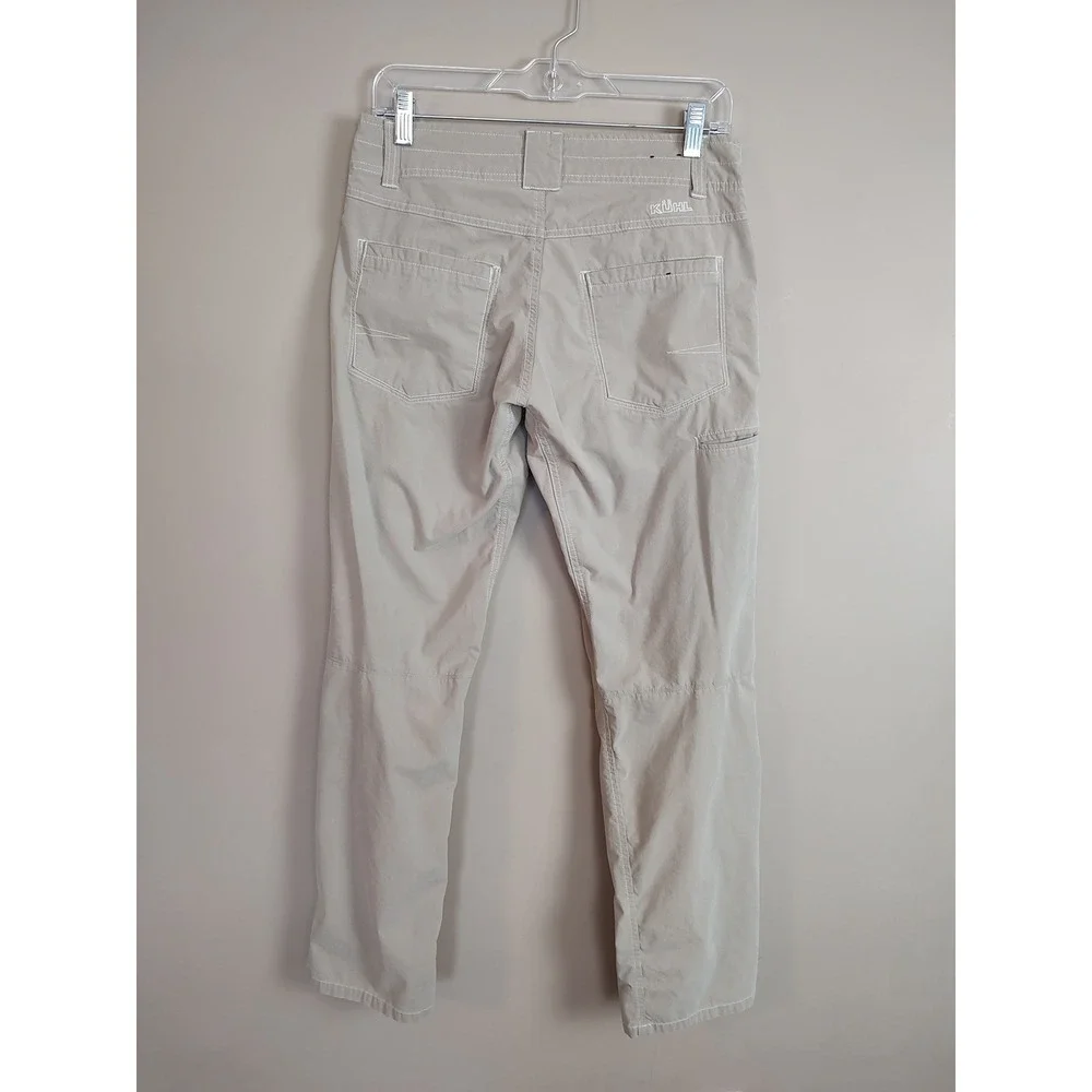 Kuhl Rydr Mens 30x32 Khaki Tan Hiking‎ Workwear Pants Articulated Knee Cotton